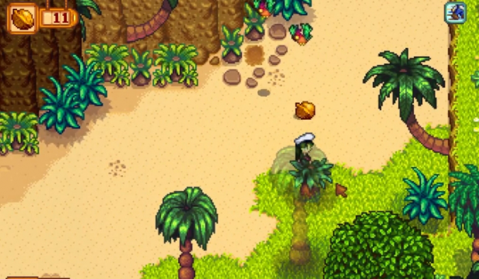 星露谷物语姜岛乌龟怎么挪开_星露谷物语姜岛很近有一个隆起