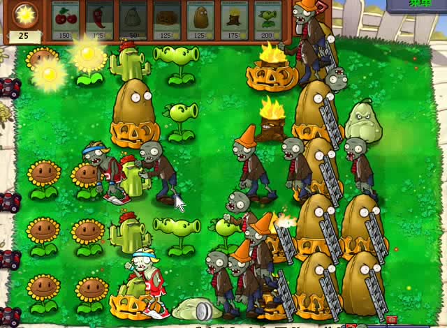 植物大战僵尸梯子僵尸怎么打3