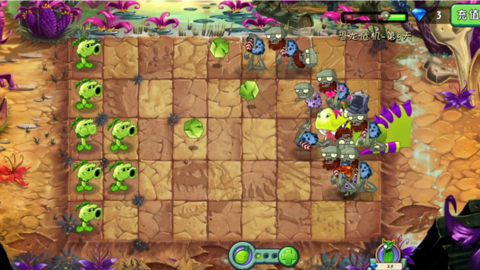 植物大战僵尸2恐龙危机第五关怎么打2