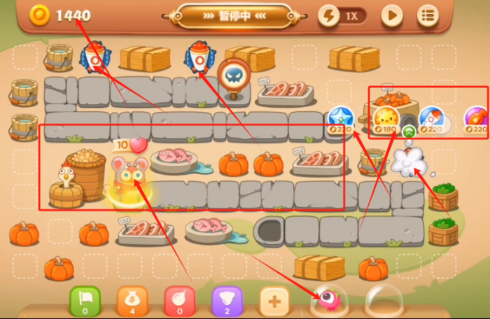 保卫萝卜3集市35关怎么过_保卫萝卜3集市第35关攻