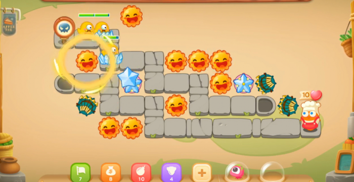 保卫萝卜3第五十二关怎么3