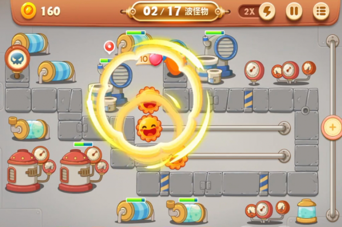 保卫萝卜3工厂第28关怎么过_保卫萝卜3工厂第28关攻略图