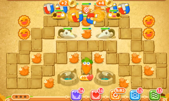 保卫萝卜2第70关怎么无伤过2