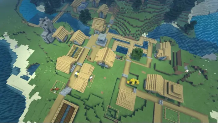 我的世界创造模式村庄怎么建2