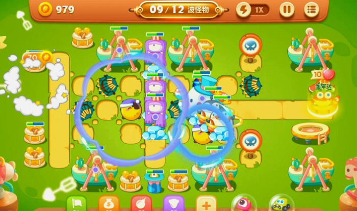 保卫萝卜2第十四关怎么过3