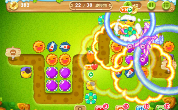 保卫萝卜2第22关怎么玩1