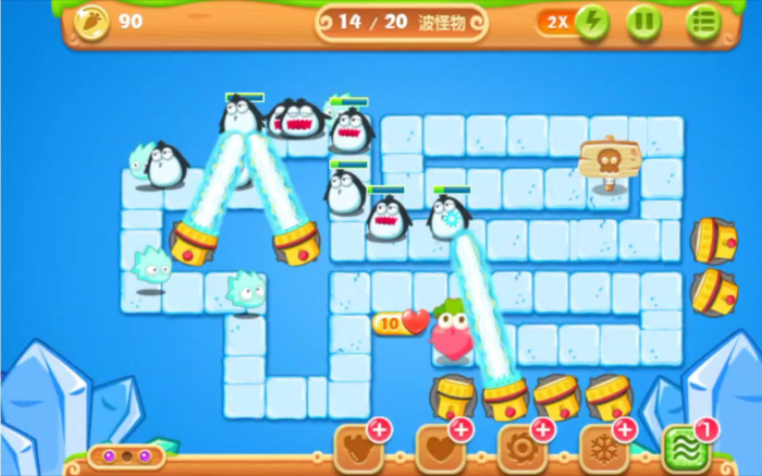 保卫萝卜2第34关怎么打_保卫萝卜2第34关攻略图解