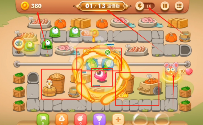 保卫萝卜3集市篇36关怎么过1