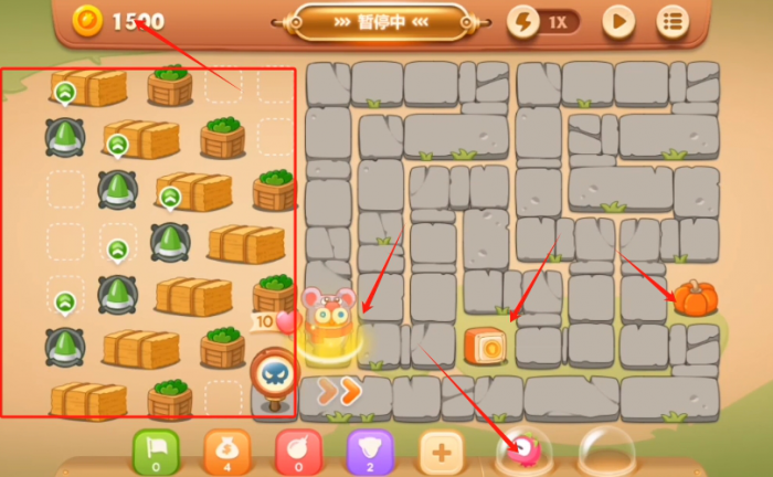 保卫萝卜3集市三十九怎么关卡全清1