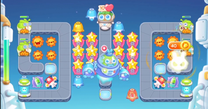 保卫萝卜4太空穿越第60关怎么过2