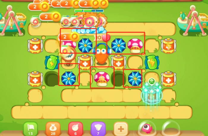 保卫萝卜3游乐场第三关怎么过2