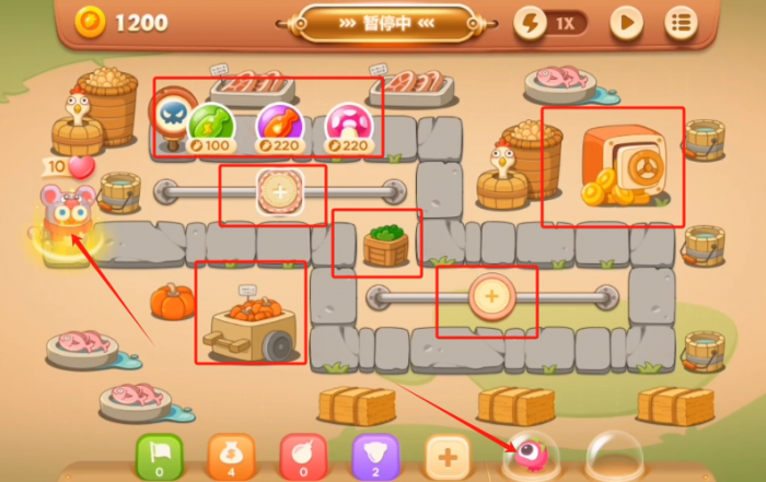 保卫萝卜3集市篇52关怎么完美通过_保卫萝卜3集市攻略第52关