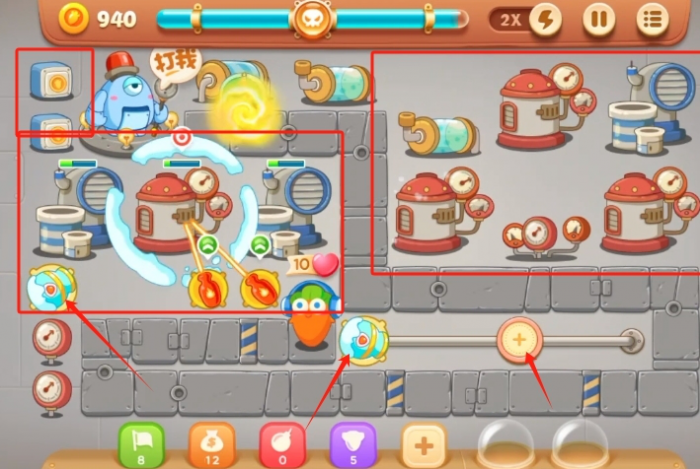 保卫萝卜3工厂篇第30关怎么过1