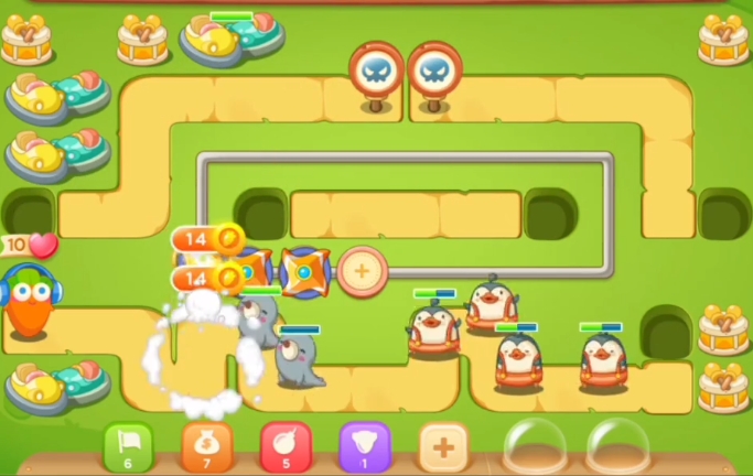 保卫萝卜3游乐场第七关怎么过_保卫萝卜3游乐场第7攻略