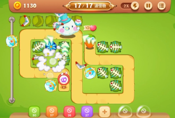 保卫萝卜3游乐场第六关怎么过2