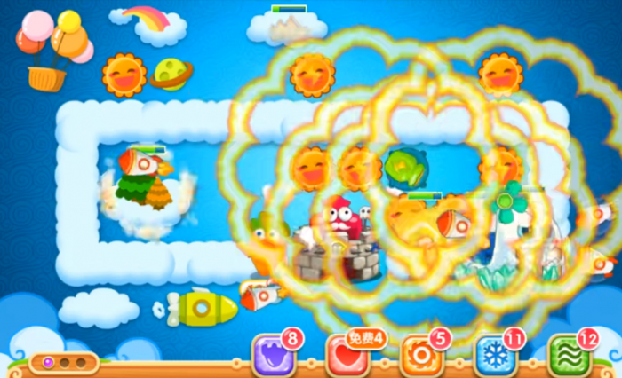 保卫萝卜2第55关的堡垒怎么打2