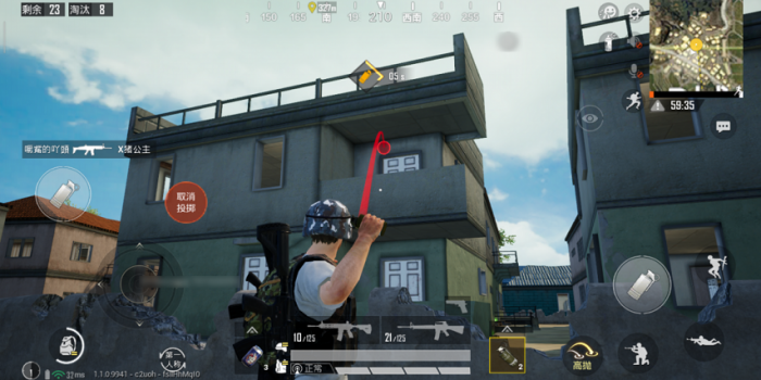 和平精英攻楼投掷物怎么扔2