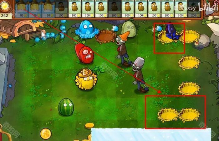 《植物大战僵尸杂交版》挑战模式第72关通关攻略3