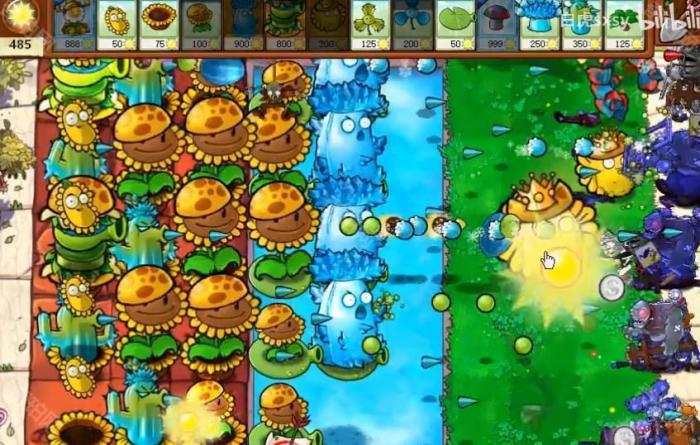 《植物大战僵尸杂交版》挑战模式第50关通关攻略5