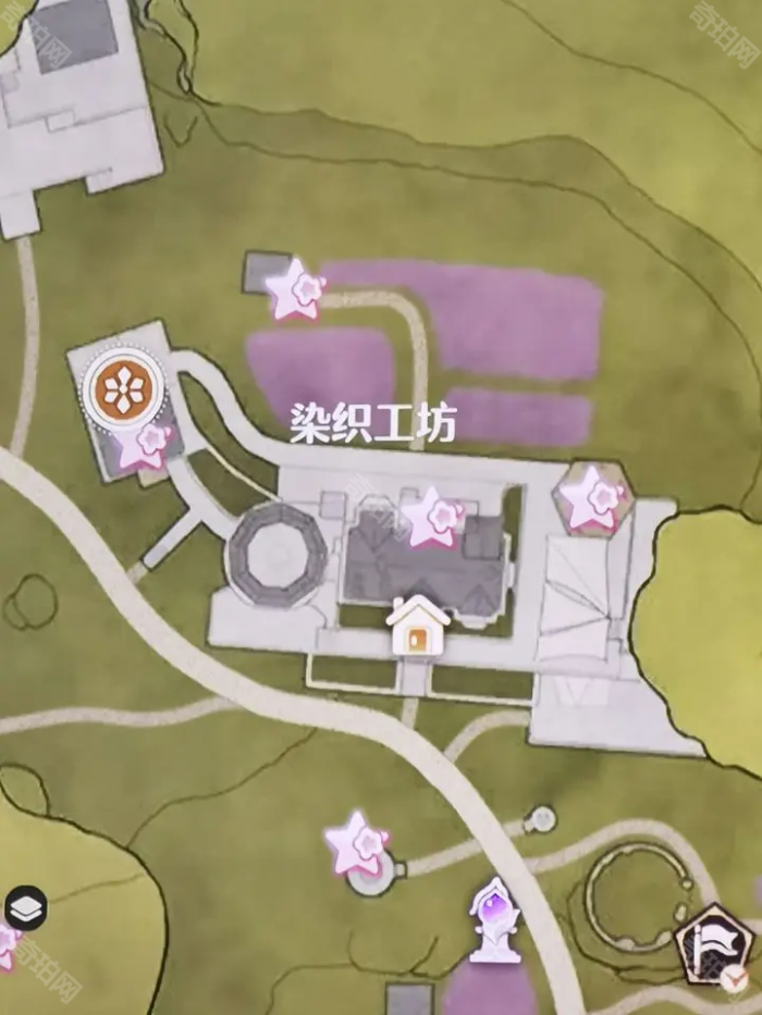 《无限暖暖》夜莺花布纸片位置介绍2