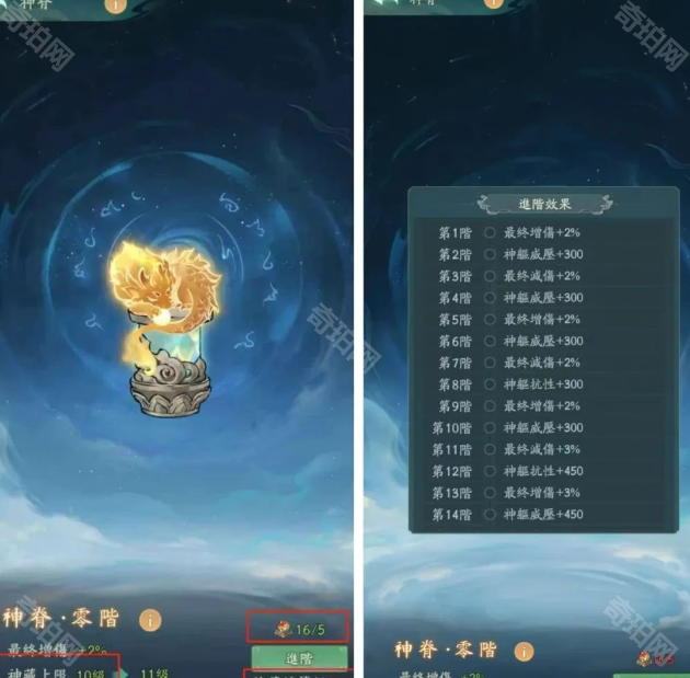 《寻道大千》神躯系统升级攻略7