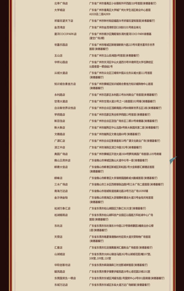 《原神》肯德基联动主题门店位置介绍8