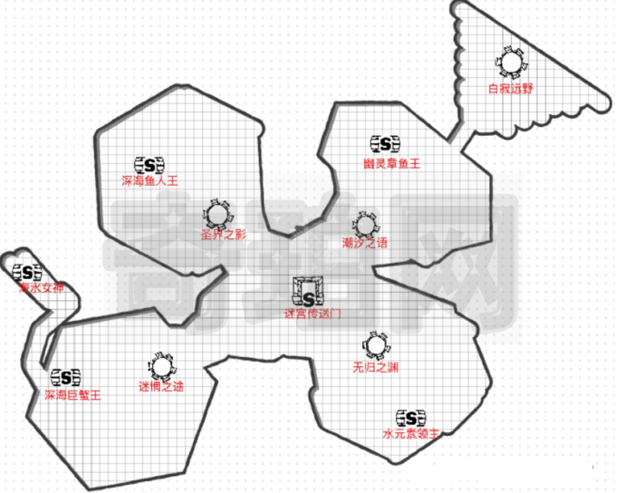 《百炼英雄》海底平原幽灵密径地图前往方法2