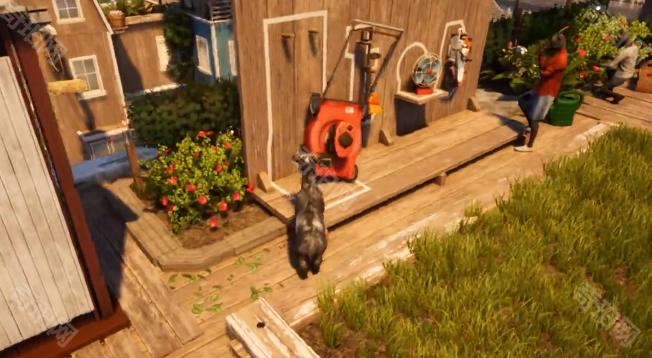 《模拟山羊3》DLC胡闹多元宇宙青草头发获得方法6