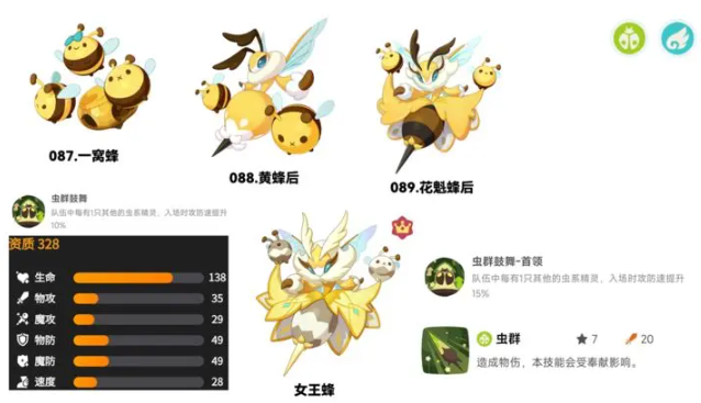 洛克王国世界虫队怎么搭配6