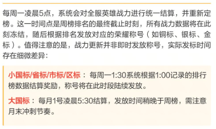 王者荣耀战力结算是12点还是5点2