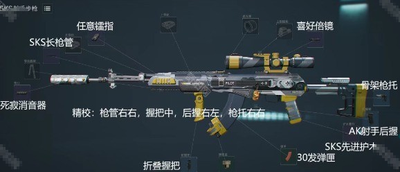 三角洲行动S4赛季SKS烽火地带怎么改枪2