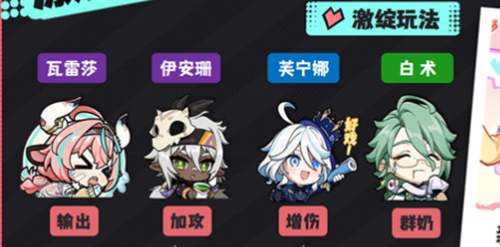 原神瓦雷莎雷激绽队阵容怎么搭配1