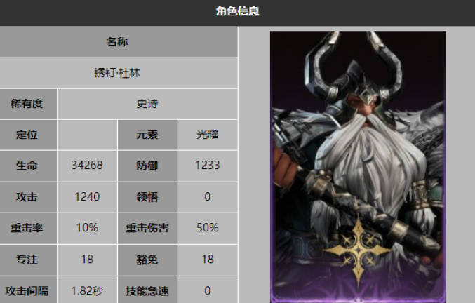 龙息神寂锈钉杜林技能是什么1