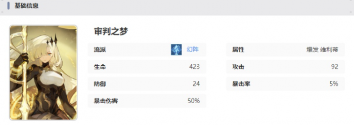 无尽梦回审判之梦有什么技能12