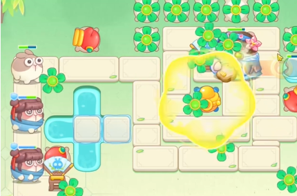 保卫萝卜4梁波波与祝秋秋第7关怎么过5