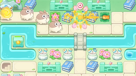 保卫萝卜4梁波波与祝秋秋第12关怎么过1