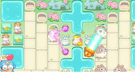 保卫萝卜4梁波波与祝秋秋第13关怎么过1