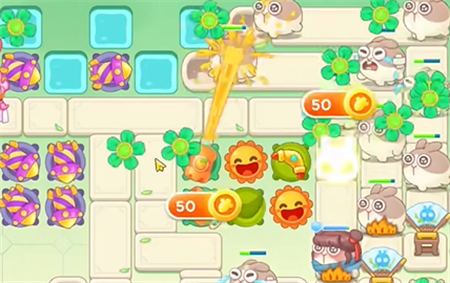 保卫萝卜4梁波波与祝秋秋第14关怎么过6