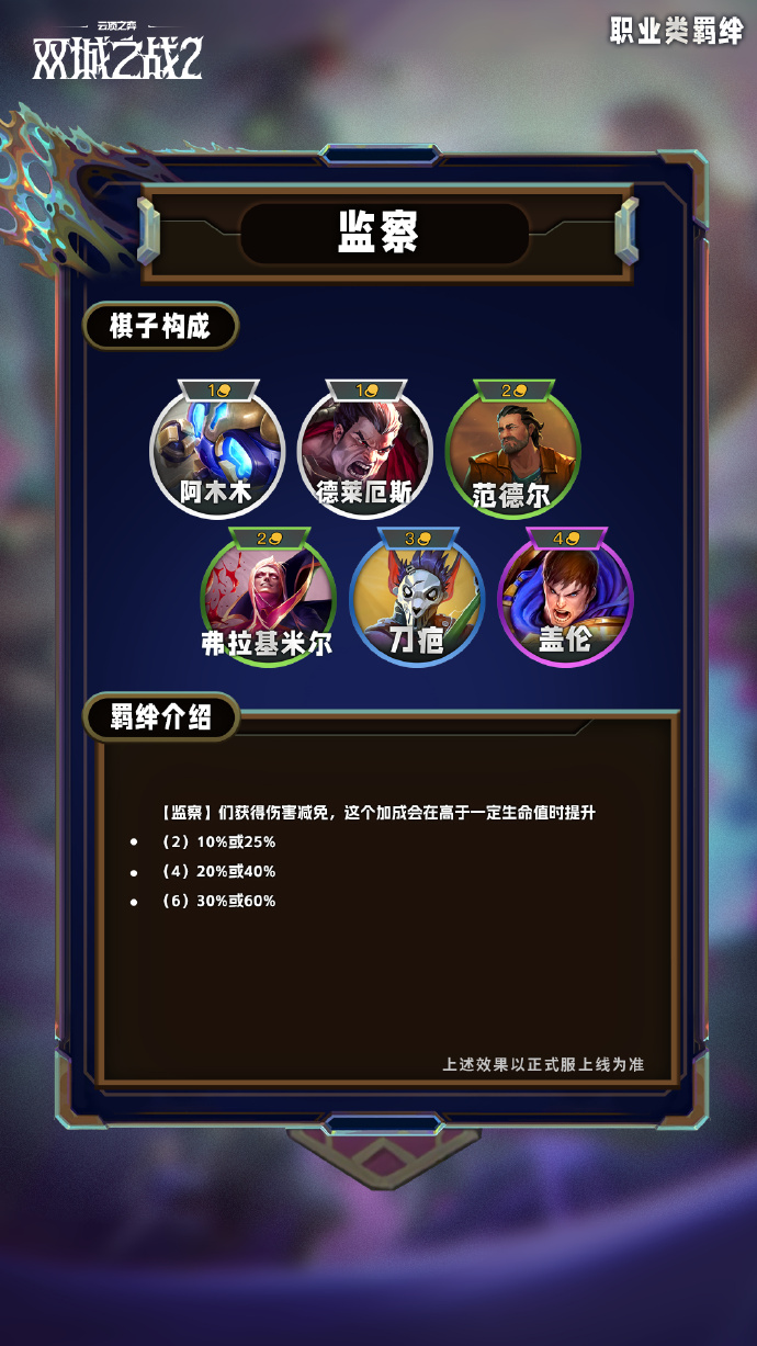云顶之弈手游S13职业类羁绊有哪些6