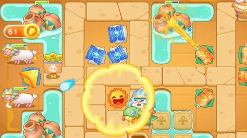 保卫萝卜4法老归来第25关怎么过5