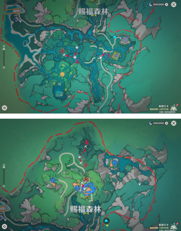 原神赐福森林6个隐藏摩拉箱在哪2