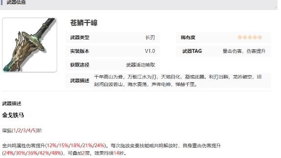 鸣潮今汐武器怎么选择2