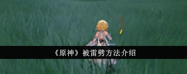 原神怎么被雷劈1