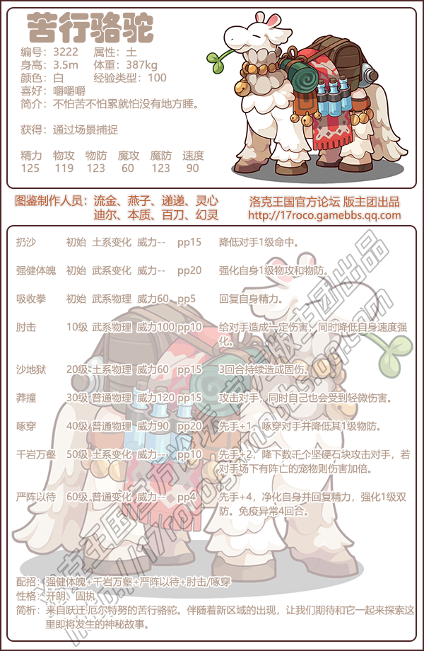 洛克王国苦行骆驼什么性格好1