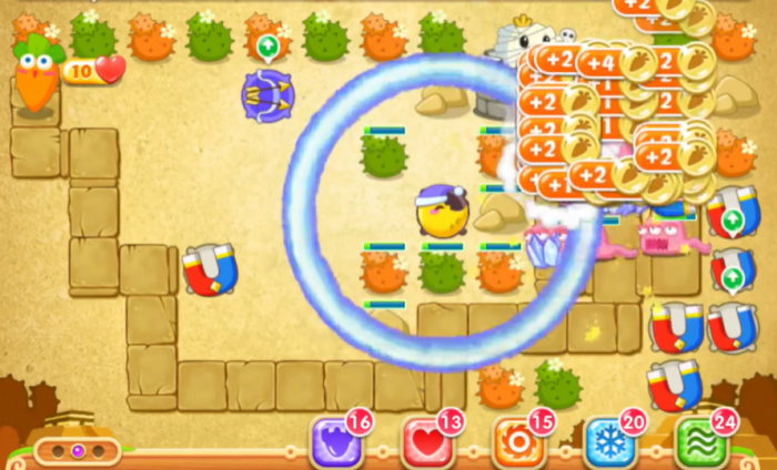 保卫萝卜二第72关怎么过3