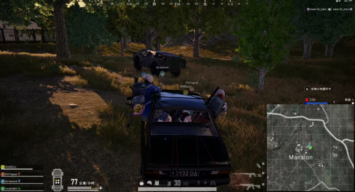 绝地求生如何开车压头2