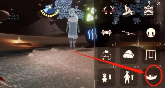 光遇中如何放纸船2