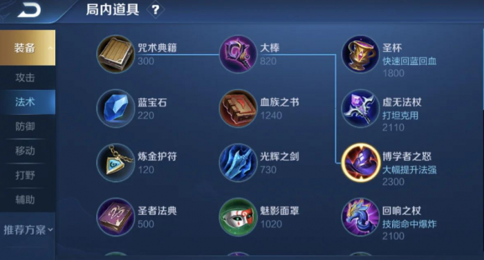 王者荣耀新手怎么学出装1