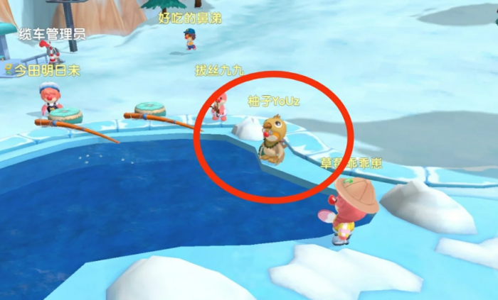 摩尔庄园雪鱼怎么用渔网1