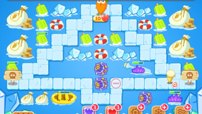 保卫萝卜2第38关怎么过1